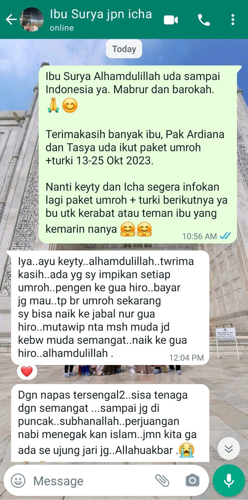 Testimoni WhatsApp 2